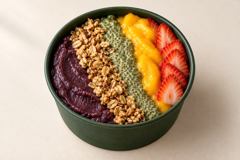 Strawberry Mango Matcha — serveersuggestie